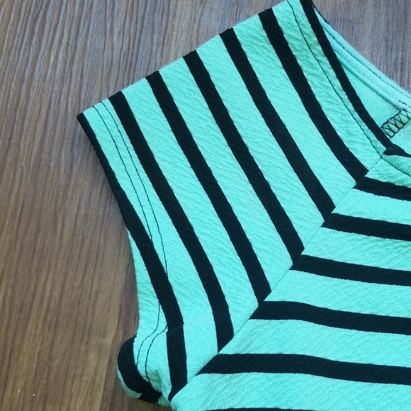 Pleated Waist Blouse Peppermint Stripe - Picture 4 of 4